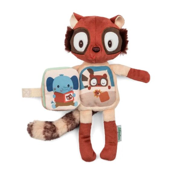 Peluche phosphorescente avec livre en tissu Elvis