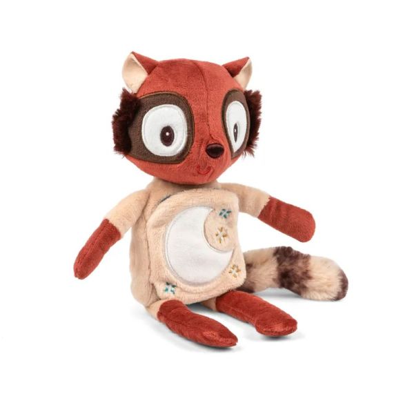 Peluche phosphorescente avec livre en tissu Elvis