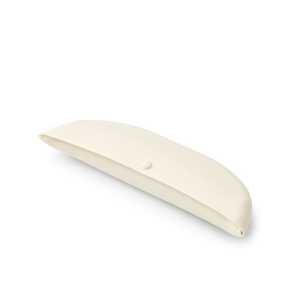 Lot de 2 bavoirs en silicone Ember Éléphant Crème de la Crème