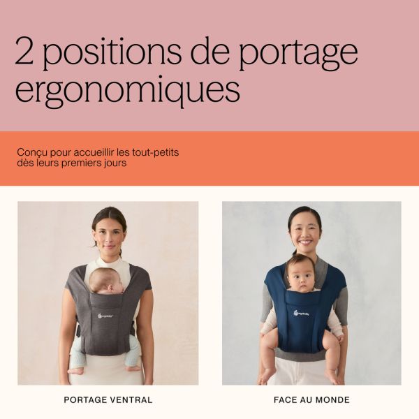 Porte-bébé Embrace Noir Intense