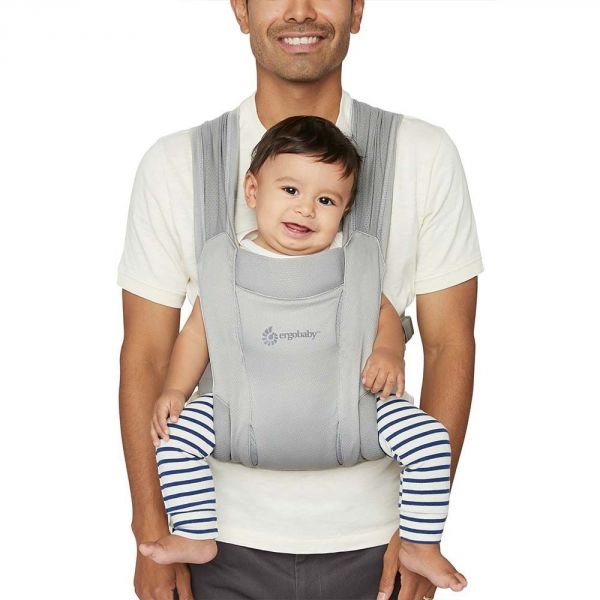 Porte bébé embrace Soft Air Mesh - Gris clair