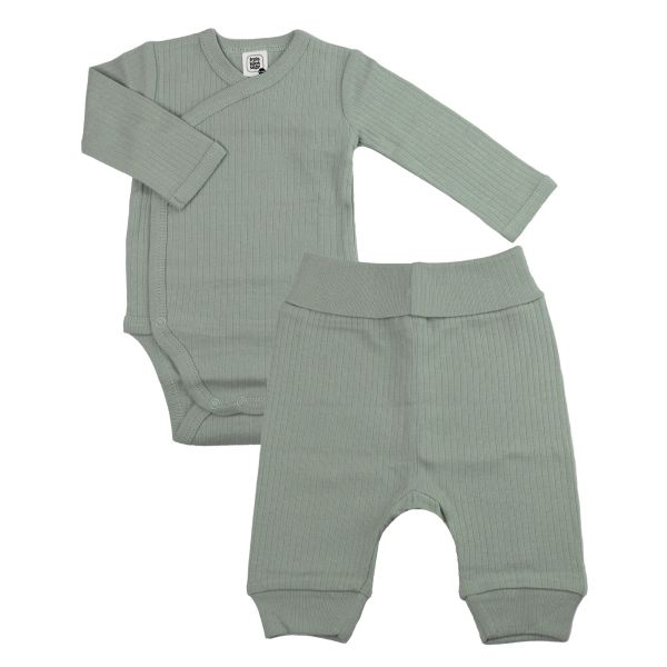 Ensemble body et pantalon 6 mois Vert Olive