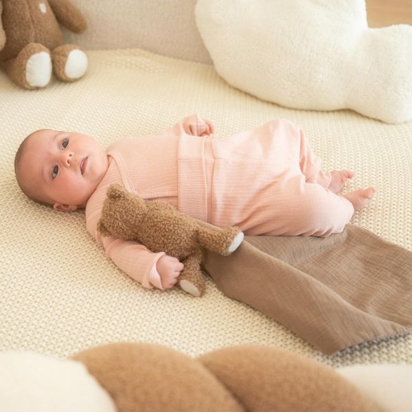Ensemble body et pantalon 1 mois Rose