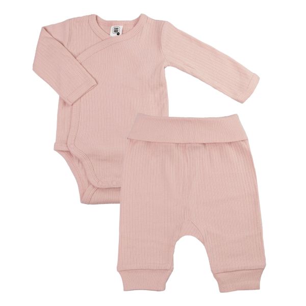 Ensemble body et pantalon 3 mois Rose