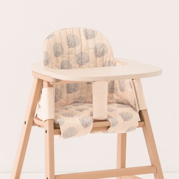 Ensemble chaise haute évolutive 3-en-1 Blue Gatsby Cream