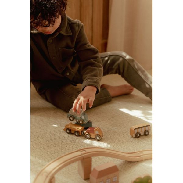 Ensemble de véhicules en bois FSC