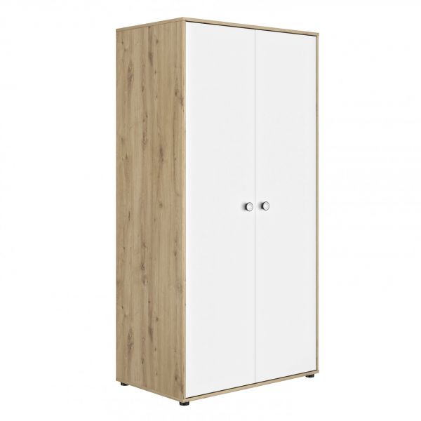 Chambre trio lit bébé évolutif 70x140 cm + commode + armoire Arthur