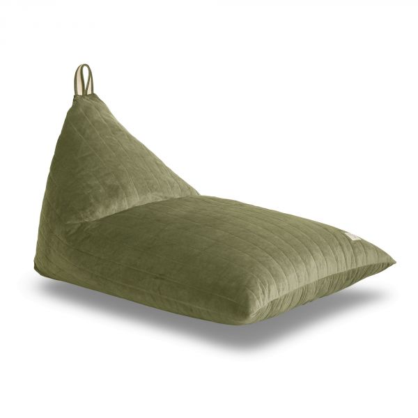 Pouf enfant Essaouira Velvet Olive Green