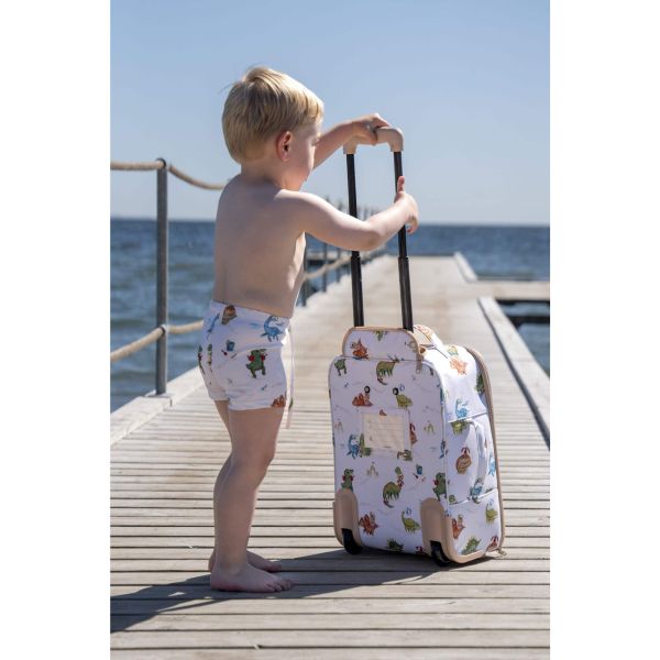 Valise enfant in recycled RPET - Dino Beach
