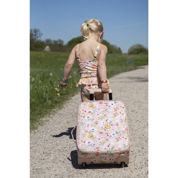 Valise enfant in recycled RPET - Ocean Blossom
