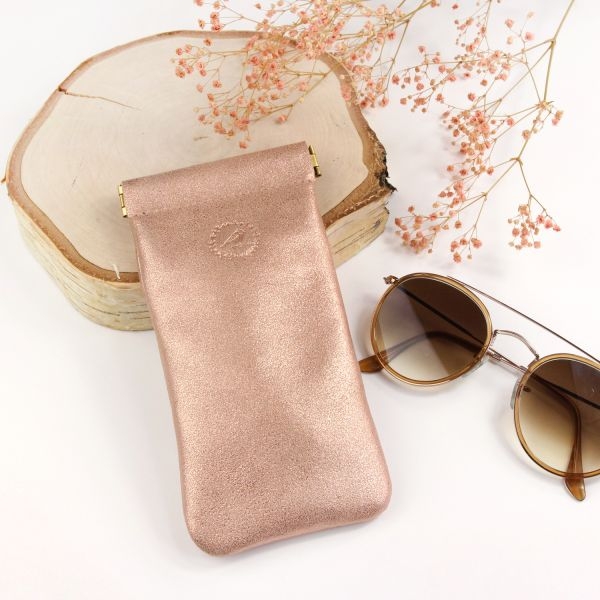 Etui à lunettes Peach