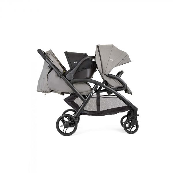 Poussette Double Joie Evalite Duo Pebble - Pour Jumeaux/enfants Rapprochés, Largeur 58cm, Jusqu'à 15kg