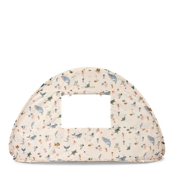 Tente anti-UV enfant avec pataugeoire Everett Sea creature Sandy