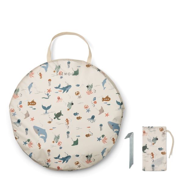 Tente anti-UV enfant avec pataugeoire Everett Sea creature Sandy
