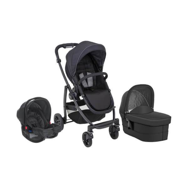 Poussette Trio Evo Set Black and Grey