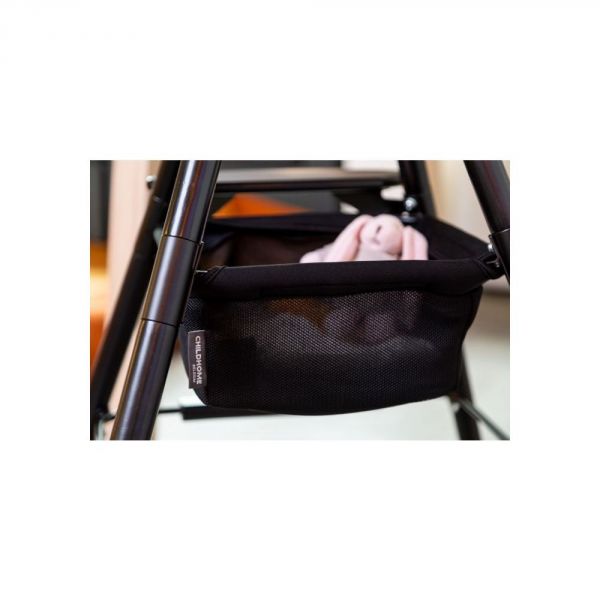Panier de rangement sandwich pour chaise Evolu noir