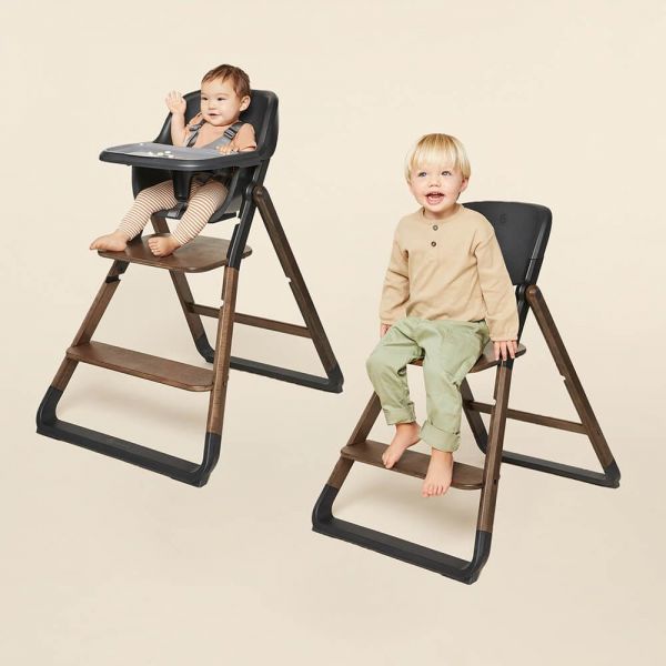 Pack chaise Evolve + siège bébé Bois foncé