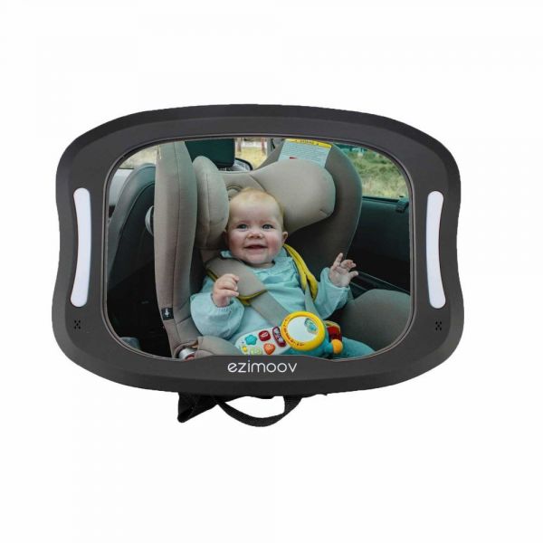 Caraele Cartoon Animal Bébé Miroir de voiture Vue arrière Bébé Rétroviseur  de siège arrière mignon Miroirs avec large vue cristalline pour les voitures