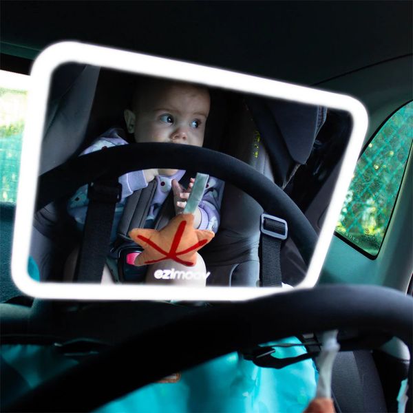 Miroir voiture bébé LED Pro