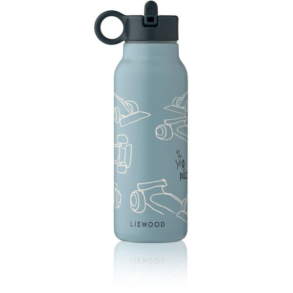 Gourde isotherme Falk 350 ml Race cars Beach blue