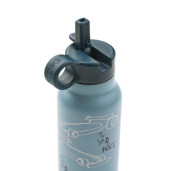 Gourde isotherme Falk 350 ml Race cars Beach blue