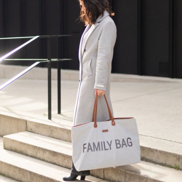 Sac à langer Family Bag Canvas Gris