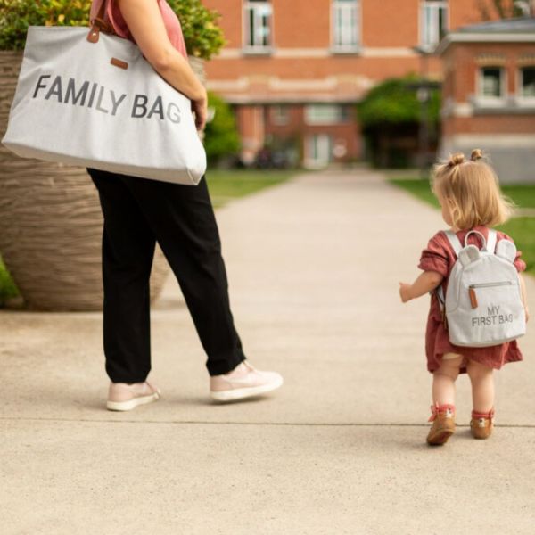 Sac à langer Family Bag Canvas Gris