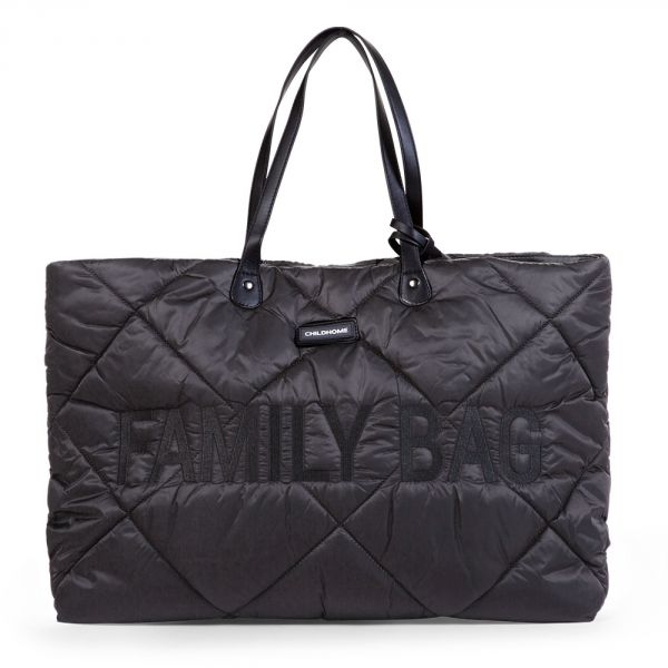 Sac à langer Family bag matelassé black