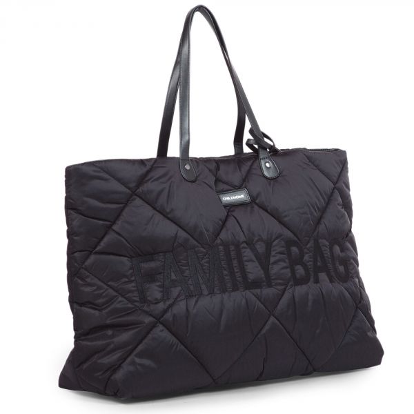 Sac à langer Family bag matelassé black