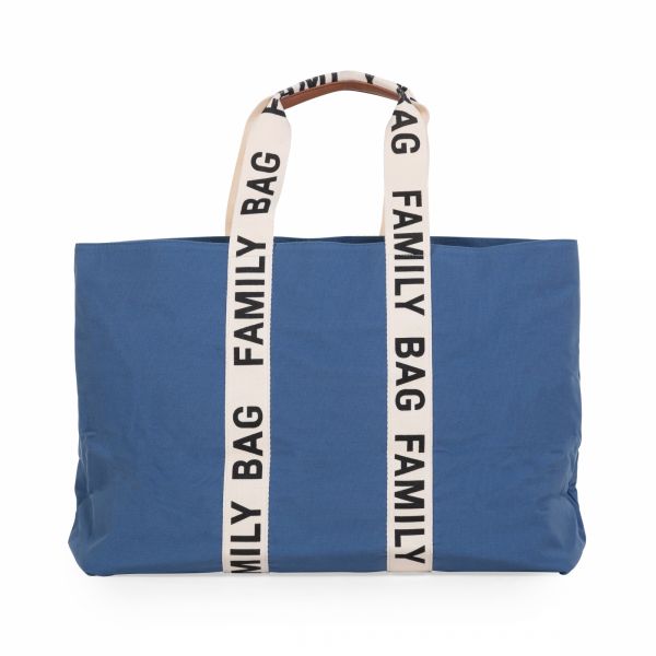 Sac à langer family bag signature canvas indigo