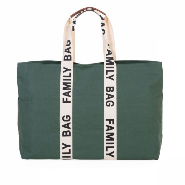 Sac à langer family bag signature canvas Vert