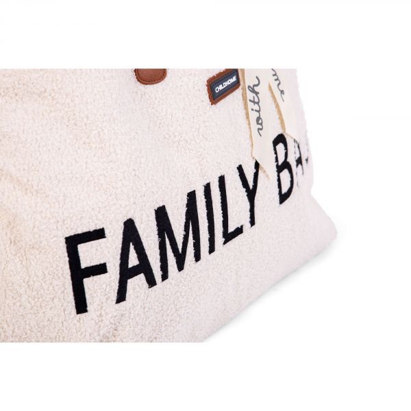 Sac à langer Family Bag Teddy bouclette écru