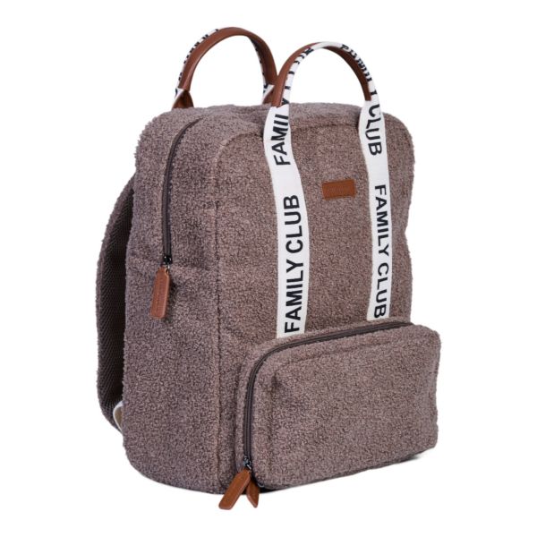 Sac à dos à langer Family Club Signature Teddy Brun Doux