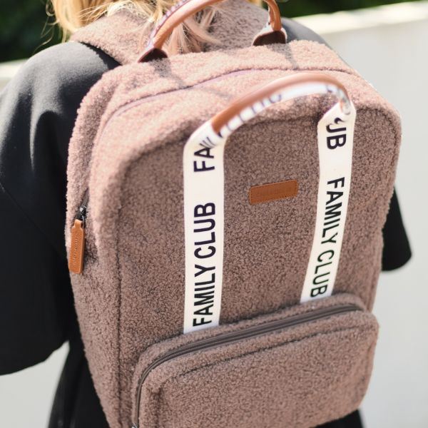 Sac à dos à langer Family Club Signature Teddy Brun Doux