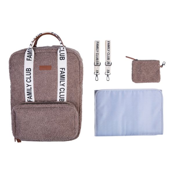 Sac à dos à langer Family Club Signature Teddy Brun Doux