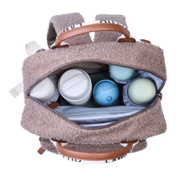 Sac à dos à langer Family Club Signature Teddy Brun Doux