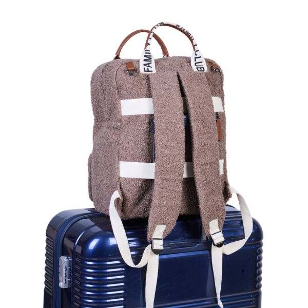 Sac à dos à langer Family Club Signature Teddy Brun Doux