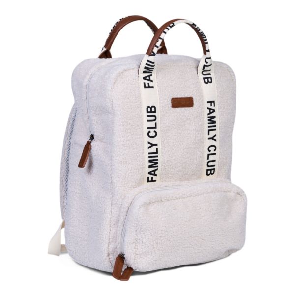 Sac à dos à langer Family Club Signature Teddy Ecru