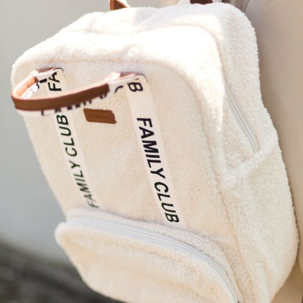 Sac à dos à langer Family Club Signature Teddy Ecru
