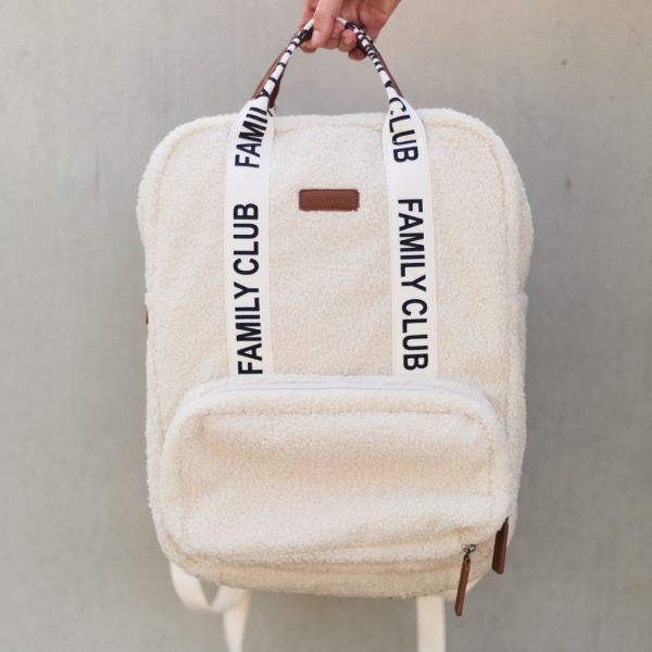 Sac à dos à langer Family Club Signature Teddy Ecru