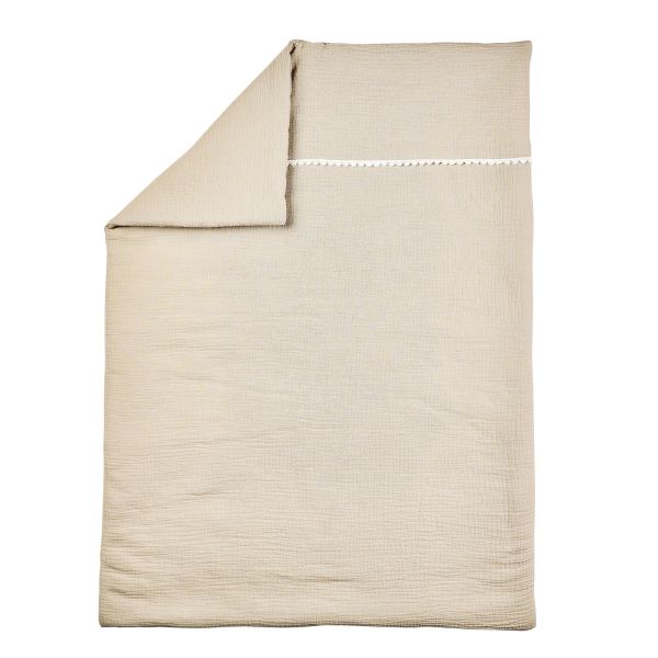 Couverture 75x100cm gaze de coton sable