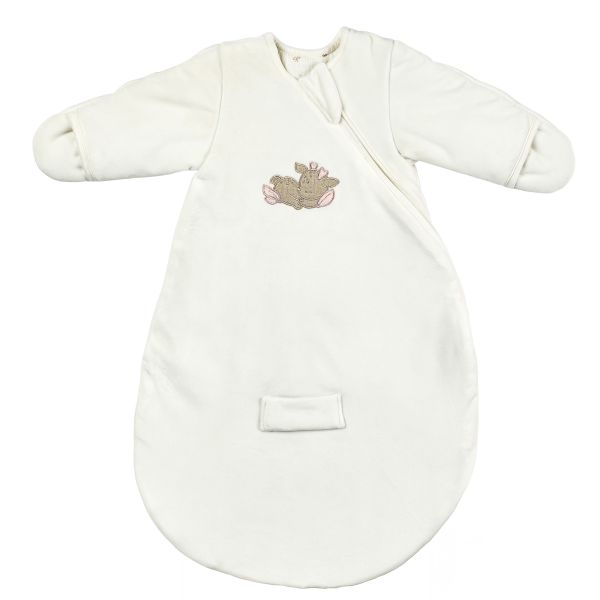 Gigoteuse hiver manches Fanfan velours blanc