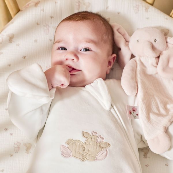 Gigoteuse hiver manches Fanfan velours blanc