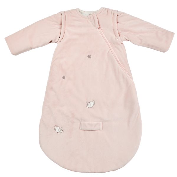 Gigoteuse  hiver manches détachable Fanfan velours rose