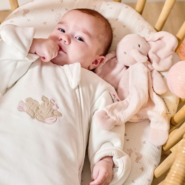 Mini doudou Fanfan éléphant rose