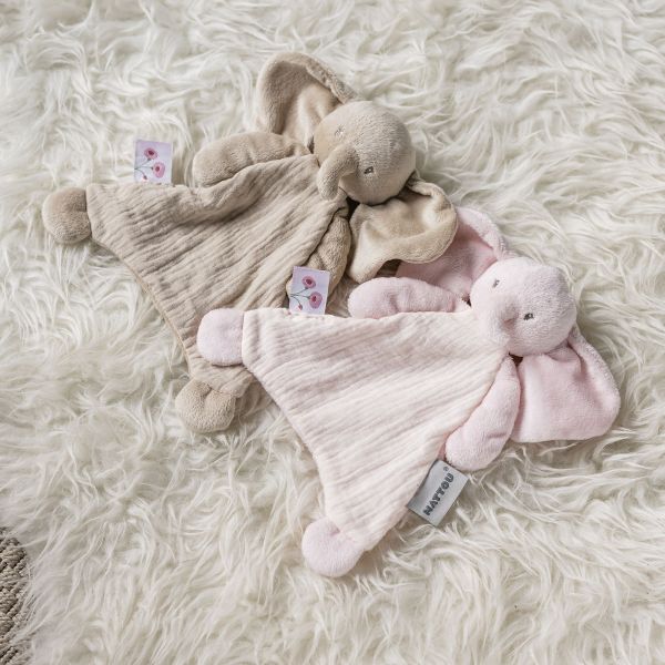 Mini doudou Fanfan éléphant rose