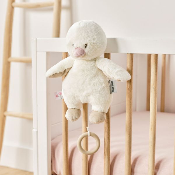 Peluche musical caneton Fanfan blanc