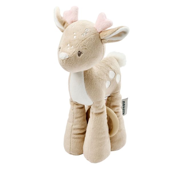 Peluche musical Fanfan biche velours