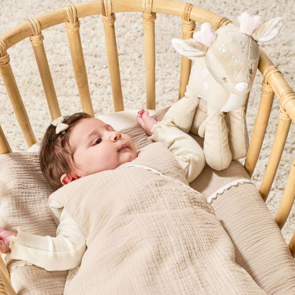 Peluche musical Fanfan biche velours