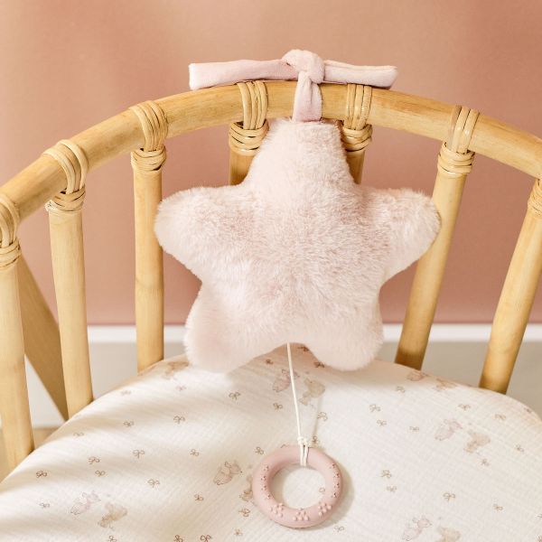 Peluche musical  étoile Fanfan rose
